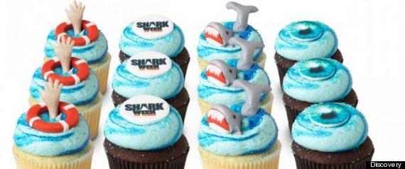 SHARK CUPCAKES