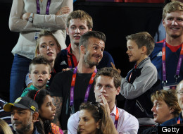The Beckham Boys Bond At Beach Volleyball