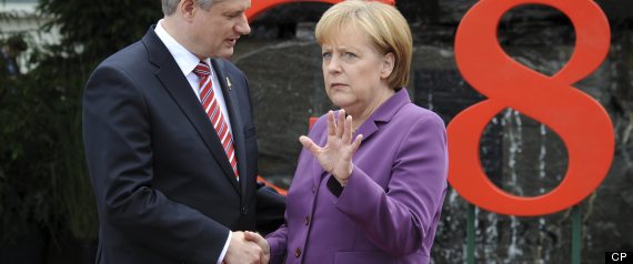 Stephen Harper Angela Merkel