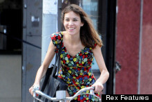 Cycle Chic: We Love Alexa Chung's Floral Tea Dress