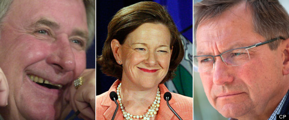 Klein Redford Stelmach Alberta Premiers