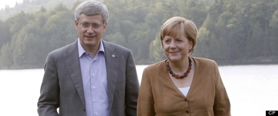 Angela Merkel Stephen Harper