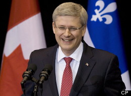 Harper's Got Good Reason To Smile