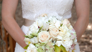 Bride in wedding dress