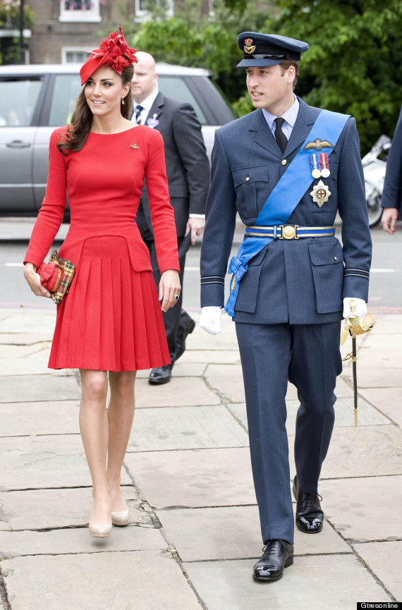 kate middleton vestido rojo jubileo