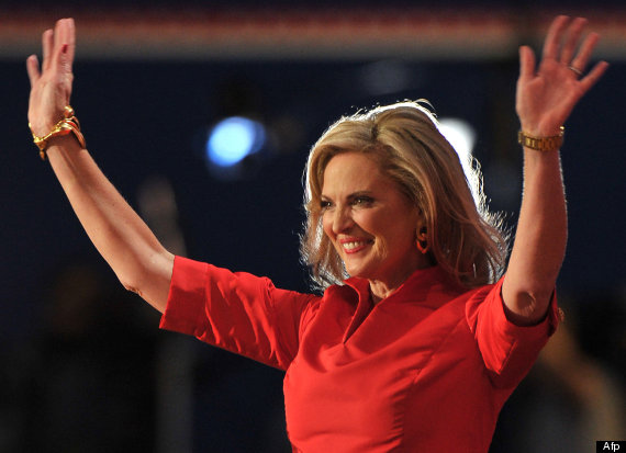ann romney vestido rojo