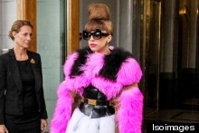 What's Pink And Black, With Fur All Over?