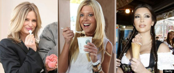 Celebrities Eating Ice Creams