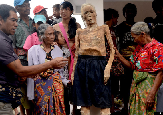 Indonesian Mummified Remains Dressed In New Clothes By ...