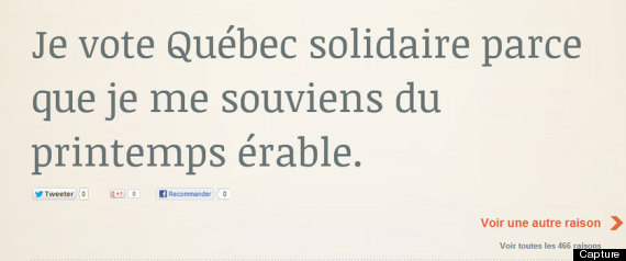 Site Web Quebec Solidaire