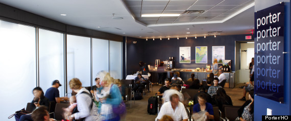 Porter Newark Passenger Lounge