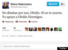 No dimitas por eso, Olvido