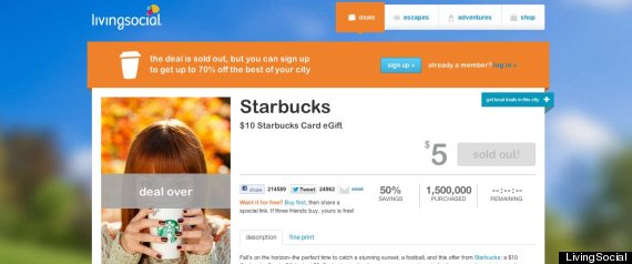 Starbucks Livingsocial