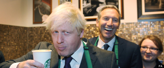 Boris Johnson Starbucks