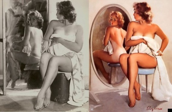 Gil Elvgren S 1950s Pin Up Girls Were Photoshopped Too