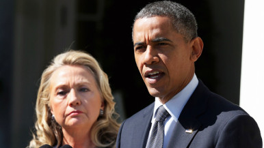 Hillary Clinton and President Obama