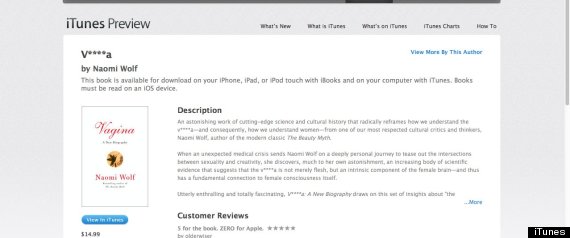 Apple Itunes Censors Vagina