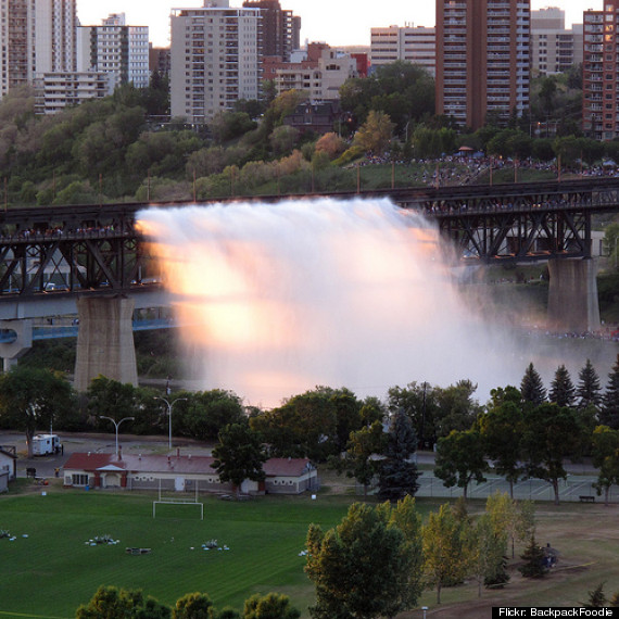 high level bridge waterfall