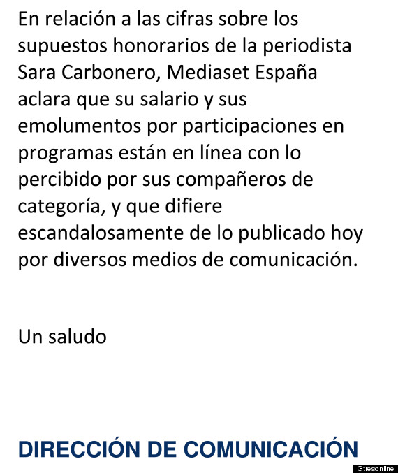 detalles sueldo sara carbonero