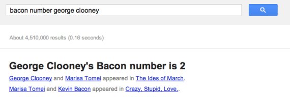 bacon number clooney
