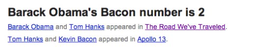 barack obama bacon number