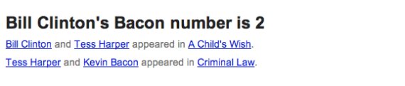 bill clinton bacon number