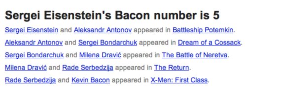 eisenstein bacon number