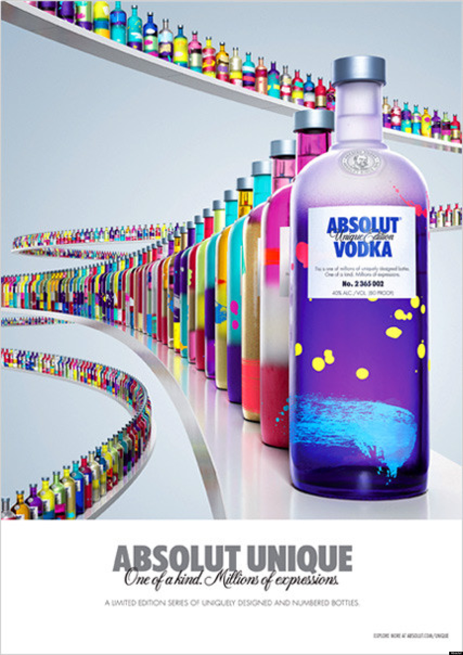 Absolut Vodka's 'Unique' Company Releases 4 Million OneOfAKind
