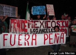 Dan ‘El Grito' en Los Angeles y protestan contra Peña Nieto