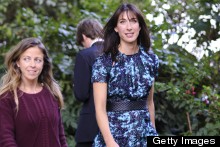 Samantha Cameron Hits The F-Row In Michael Van Der Ham Print