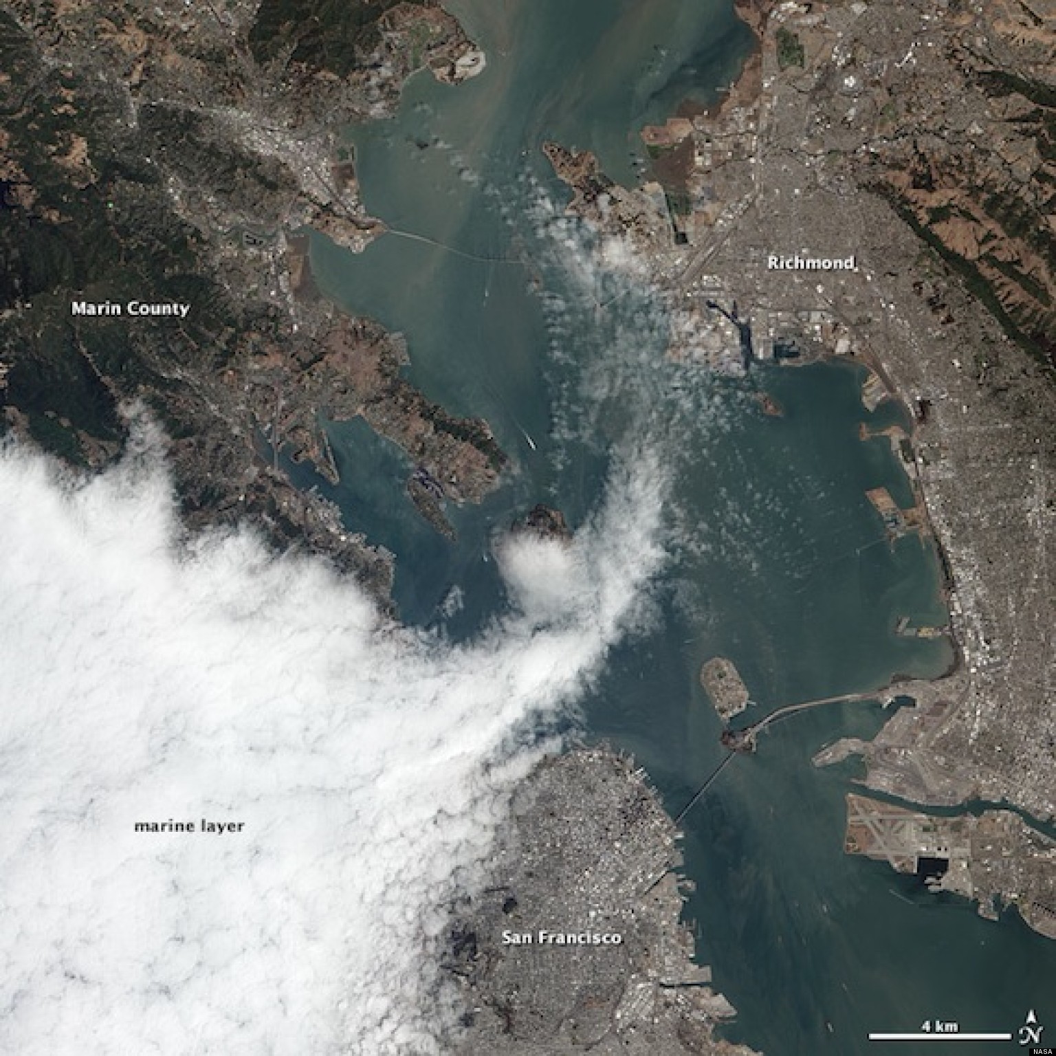 San Francisco From Space Amazing NASA Image Shows The City's