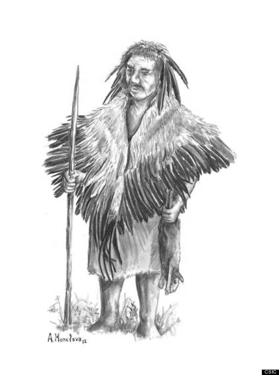 neandertales plumas