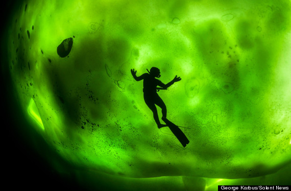 northern lights ice