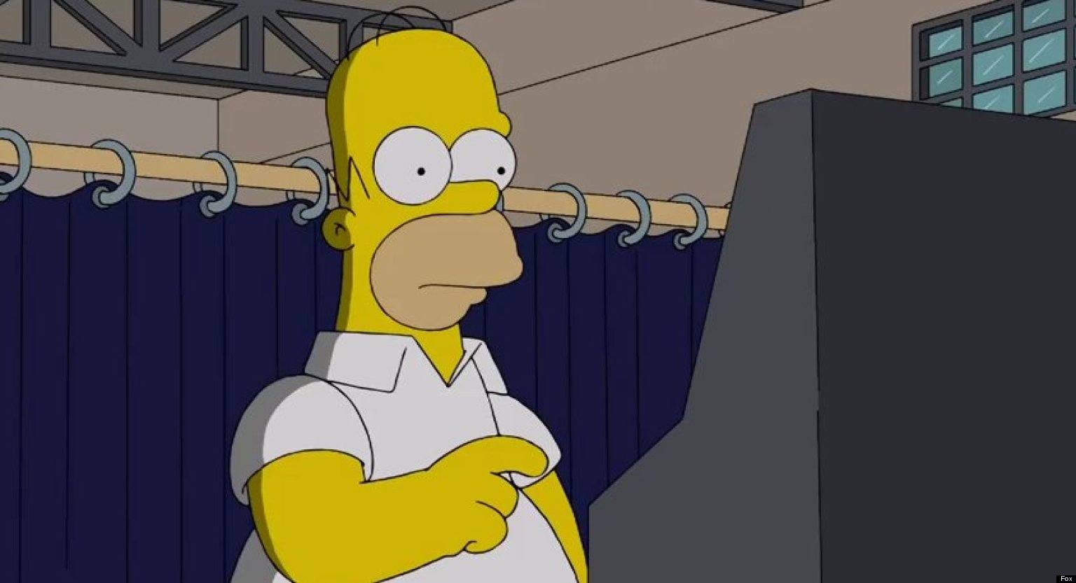 Homer Simpson Votes For Mitt Romney In The Simpsons 2012 Election Short Video 1772