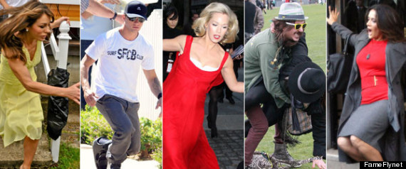 Celebrities Falling