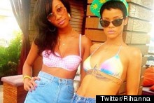 Rihanna Posts Poolside Twitpic, Reveals New Tattoo