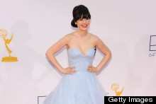 Zooey Deschanel Is Beautiful In Blue For The Emmy Awards