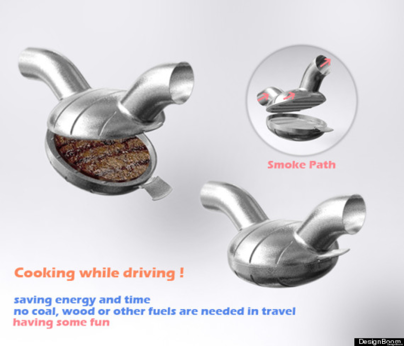 Exhaust Burger Cooks Patties With Heat From Car's Tailpipe (PHOTOS