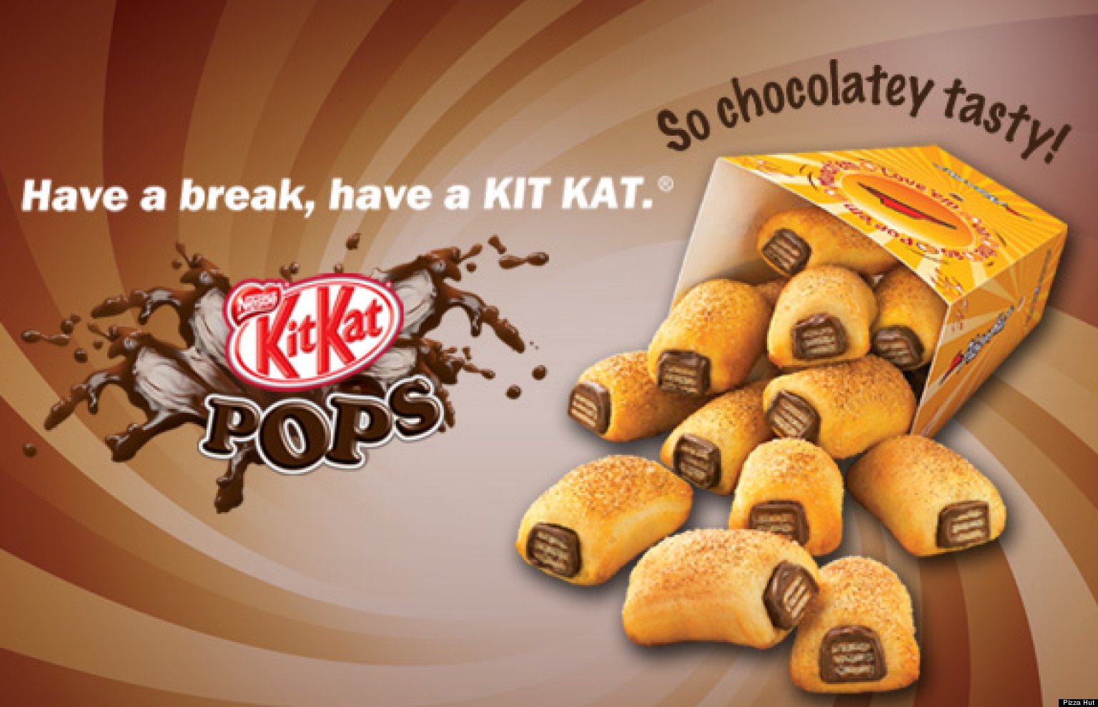 Pizza Hut Middle East s Kit Kat Pops Are Just Candy Bars Wrapped In 