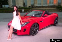 Lana Del Rey Matches Her Lipstick With Her Car At Jaguar Launch