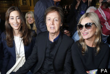 Paris Fashion Week: Kate Moss Joins Paul McCartney & Nancy Shevell On Stella McCartney Front Row