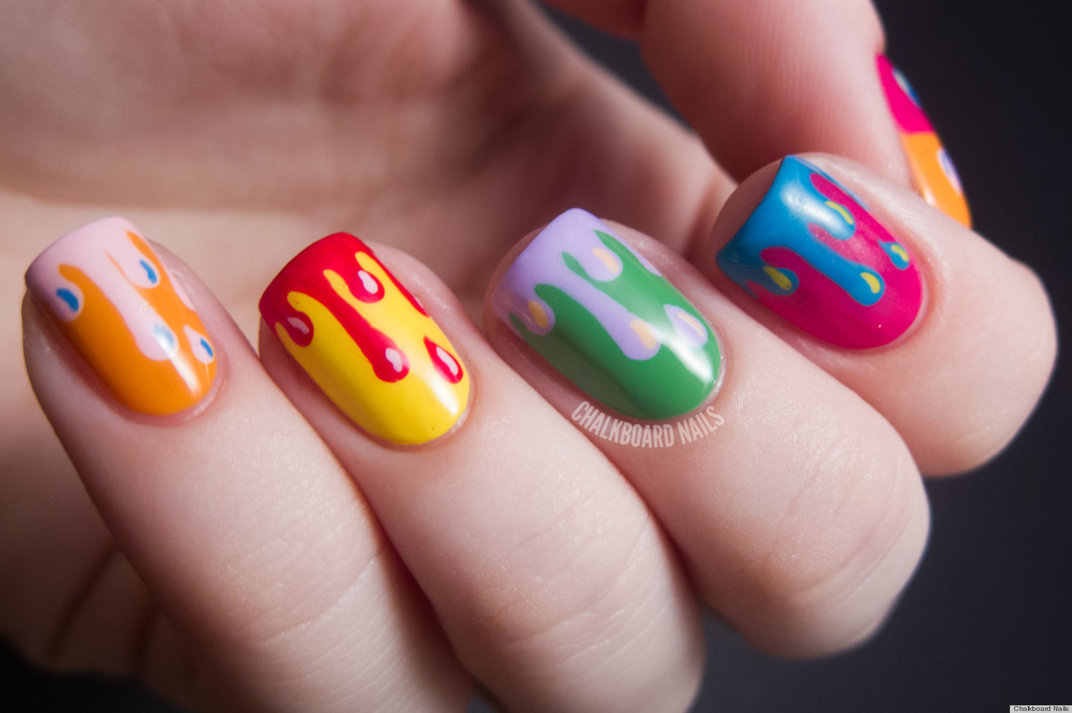 acrylic paint nail art tips