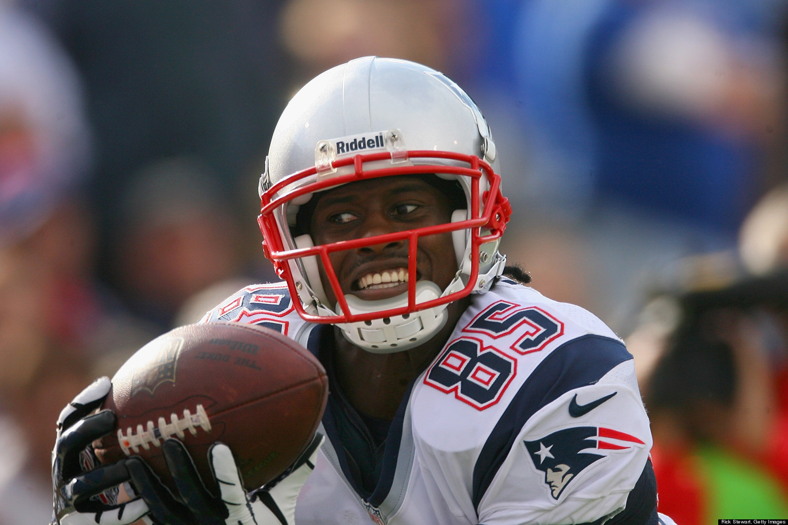 Brandon Lloyd Smiles, Scores Photogenic Touchdown For New England