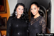 Nicole Scherzinger Toasts Annabel's Nightclub In Sheer Lace LBD