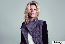 Kate Moss Models Mango's Winter Looks