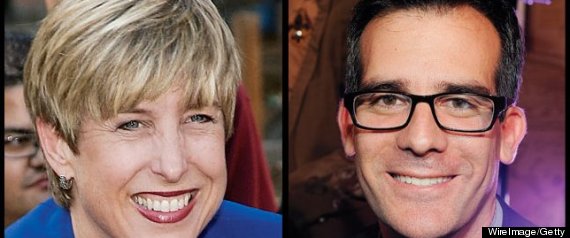 Eric Garcetti Wendy Greuel Hollywood