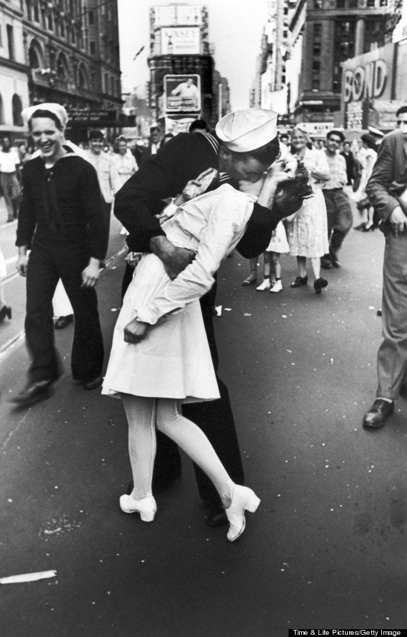 kissing sailor