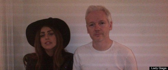 Lady Gaga Julian Assange