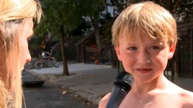 Kid Being Interviewed