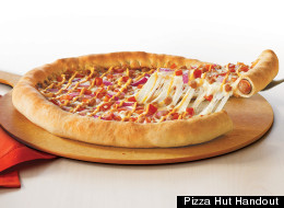 Test Drive: Pizza Hut's Hot Dog Stuffed Crust Pizza Is Now In Canada